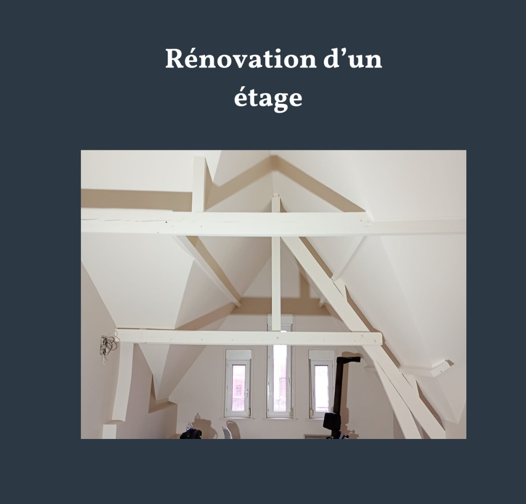 Renovation étage poutre