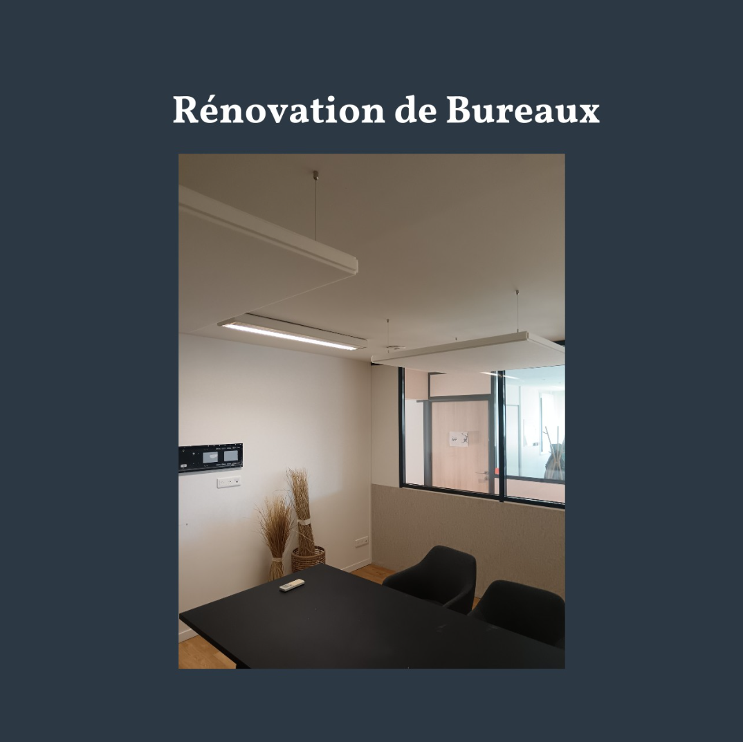 Rénovation de bureaux - peinture - villeneuve