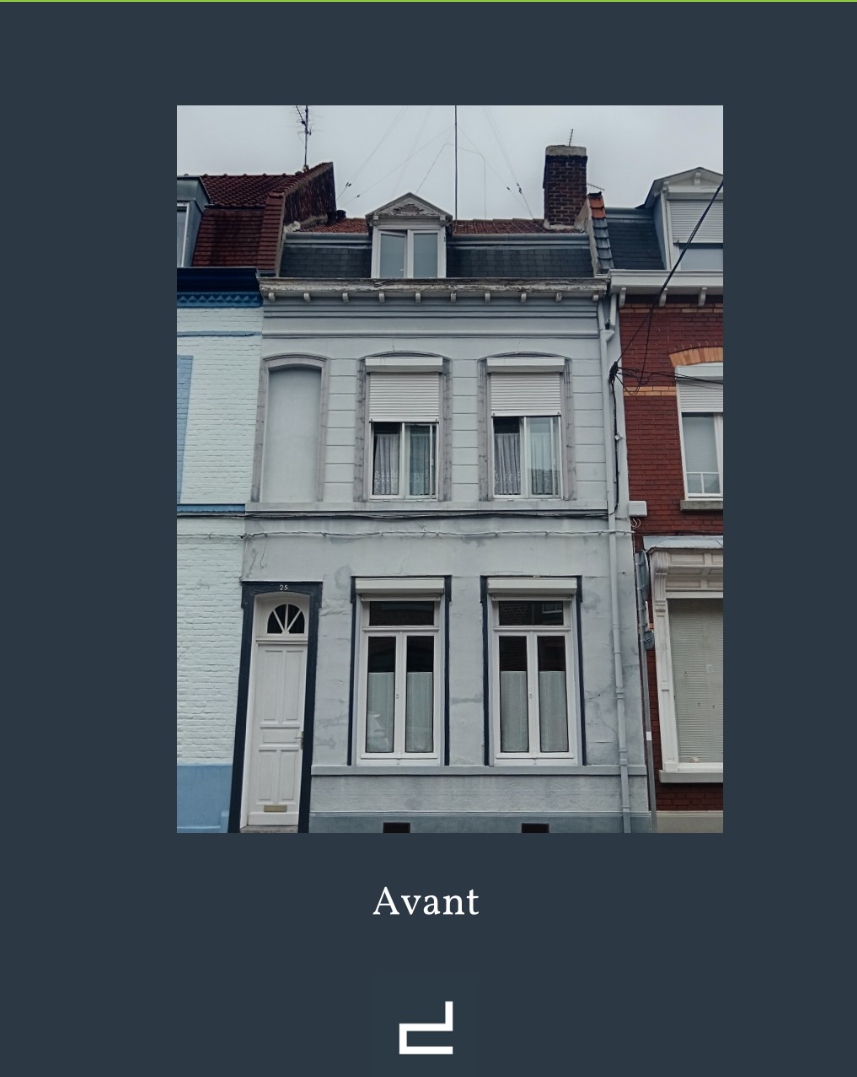 Travaux rénovation façade Marcq en Baroeul particulier