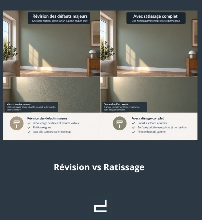 ratissage mur avant peinture
